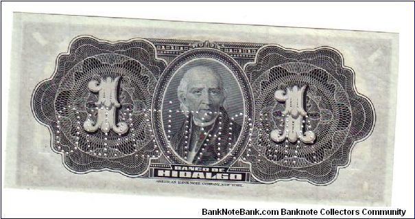 Banknote from Mexico year 1910