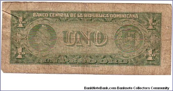 Banknote from Dominican Republic year 1957