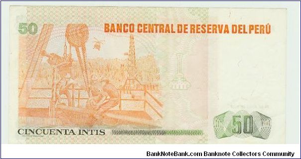 Banknote from Peru year 1987