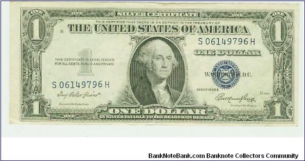 NICE 1935E SERIES SILVER CERT. Banknote