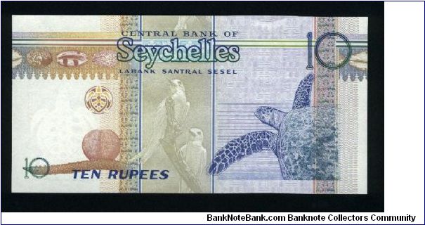 Banknote from Seychelles year 1998