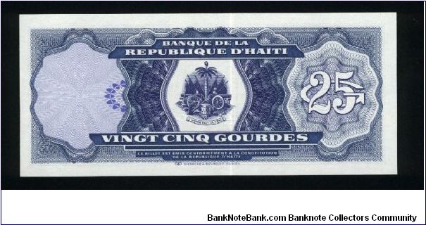 Banknote from Haiti year 1993