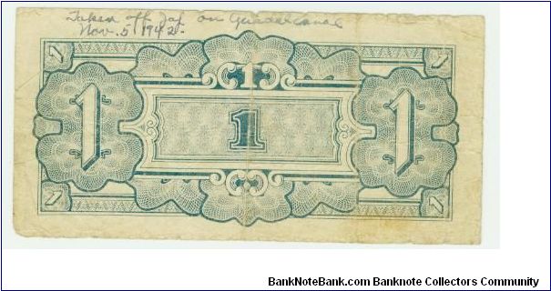 Banknote from Malaysia year 1942