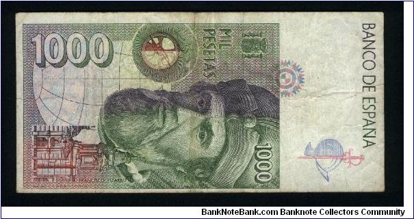 Banknote from Spain year 1992