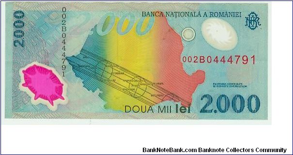 Banknote from Romania year 1999