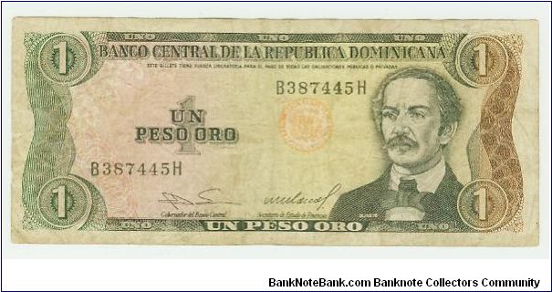 1984 UN PESO. Banknote