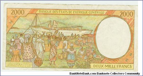 Banknote from Central African Republic year 1995