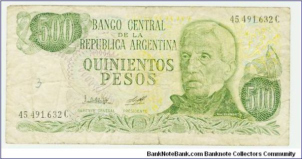 WHAT YEAR? 500 PESOS ARGENTINA. Banknote