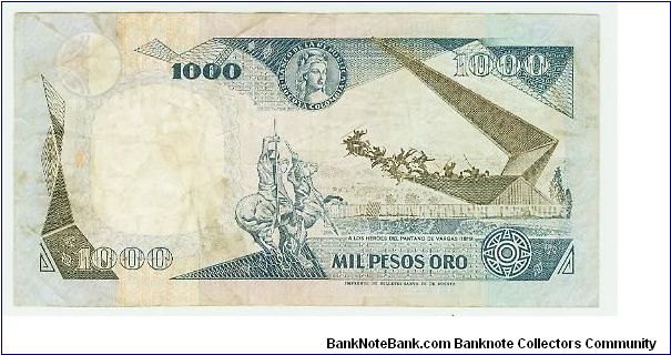 Banknote from Colombia year 1983