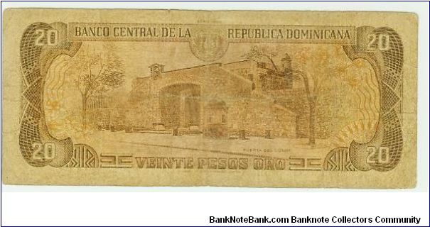 Banknote from Dominican Republic year 1980