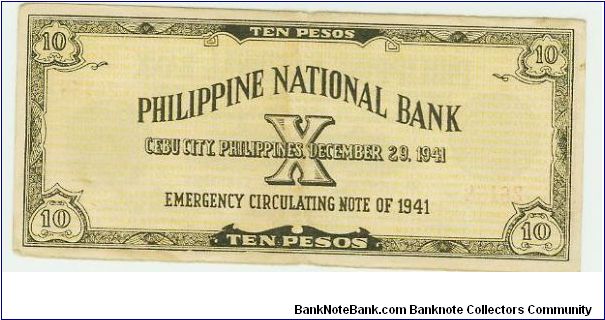 Banknote from Philippines year 1941