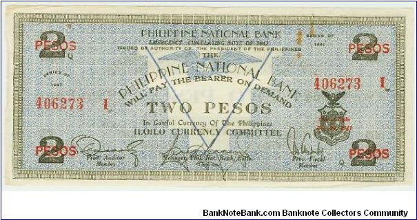 WWII PHILIPPINES 2 PESO GUERILLA/EMERGENCY NOTE.

MY ENTIRE COLLECTION OF 300 NOTES IS FOR SALE AS A PACKAGE.PLEASE HAVE A LOOK. Banknote