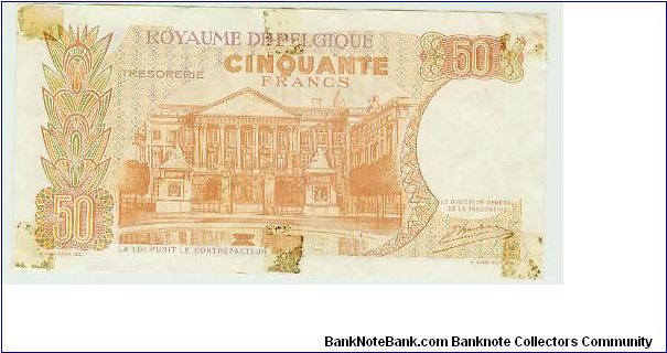 Banknote from Belgium year 1966