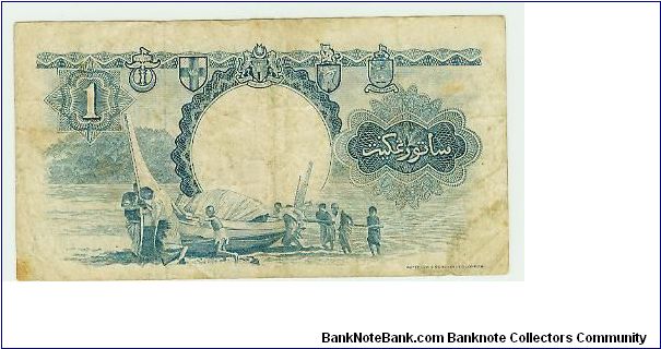 Banknote from Malaysia year 1959