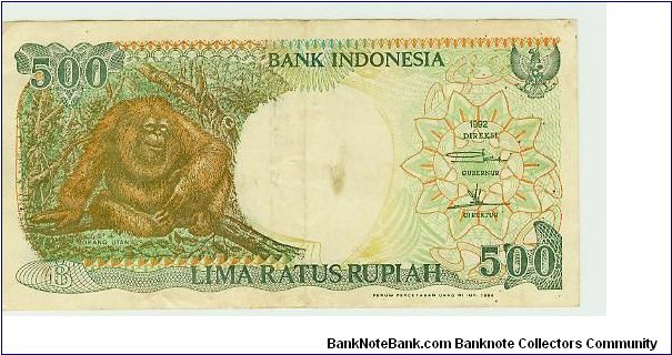 INDONESIA 500 RUPIAH. Banknote