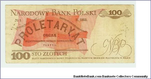 Banknote from Poland year 1986