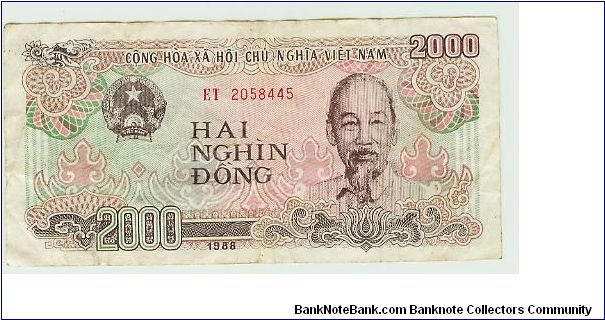 VIETNAM DOES SOME VERY INTERESTING NOTES. ESPECIALLY THE ONES WITH UNCLE HO'S FACE ON THEM. Banknote