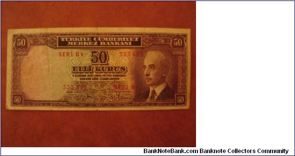 P-133 50 kurus EF
not issued Banknote