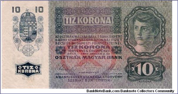 Banknote from Austria year 1915