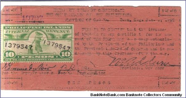 Banknote from Philippines year 1942