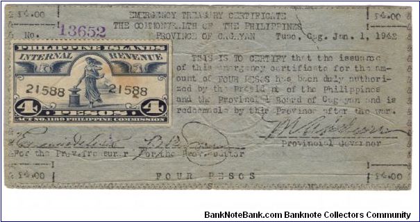 Banknote from Philippines year 1942