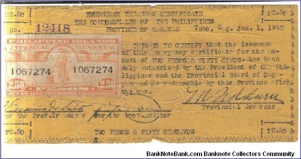 Banknote from Philippines year 1942