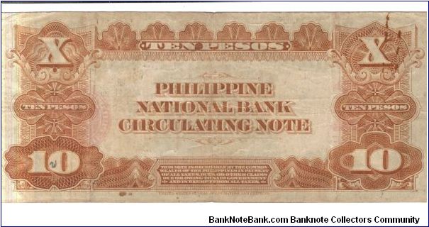 Banknote from Philippines year 1937