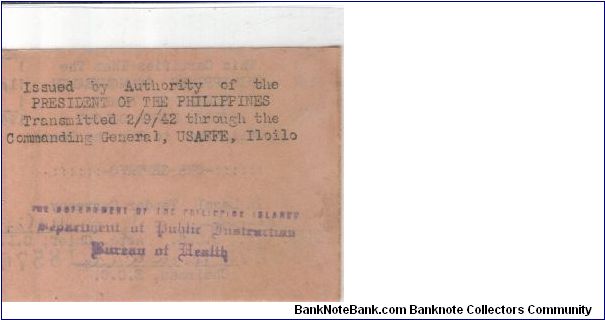 Banknote from Philippines year 1942