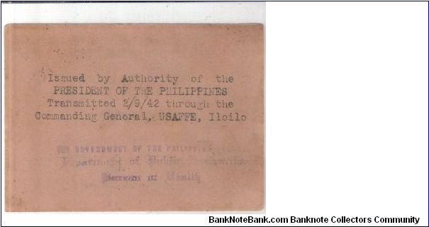 Banknote from Philippines year 1942