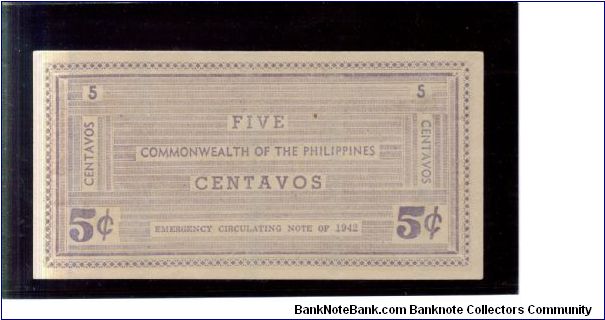 Banknote from Philippines year 1942