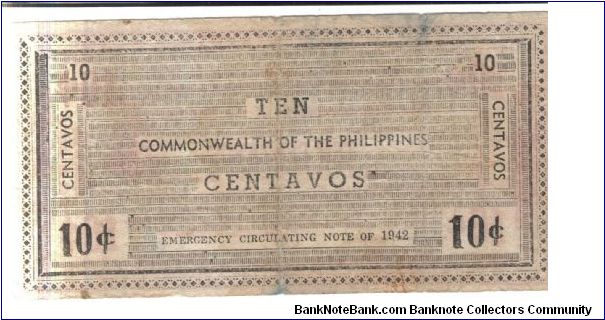 Banknote from Philippines year 1942