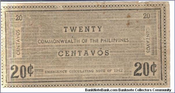 Banknote from Philippines year 1942