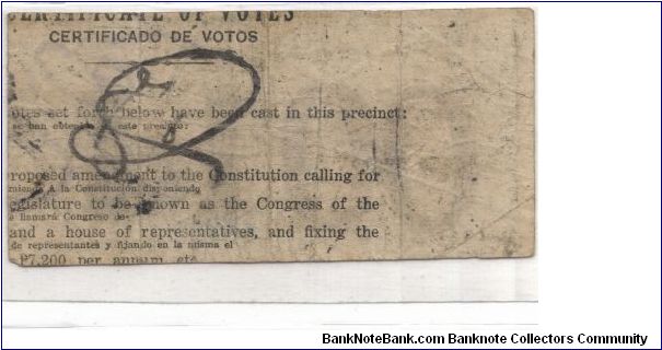 Banknote from Philippines year 1942