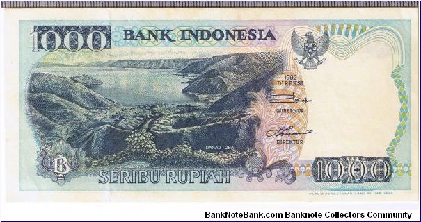 Indonesia 1996 1000 rupiah (1992 series). Banknote