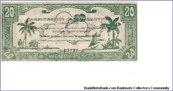 Banknote from Philippines year 1942