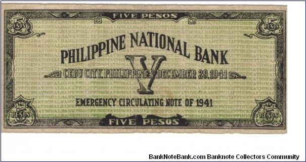 Banknote from Philippines year 1941