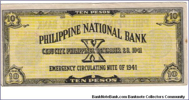 Banknote from Philippines year 1941