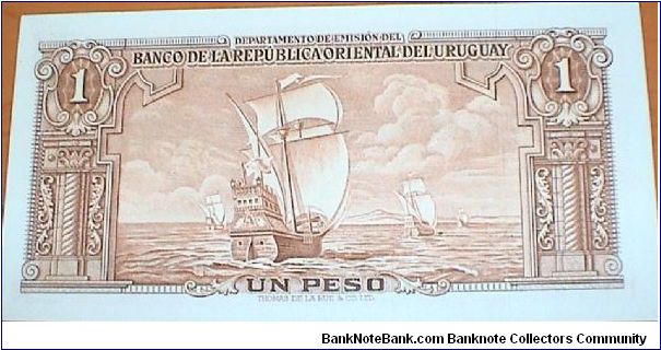 Banknote from Uruguay year 1939