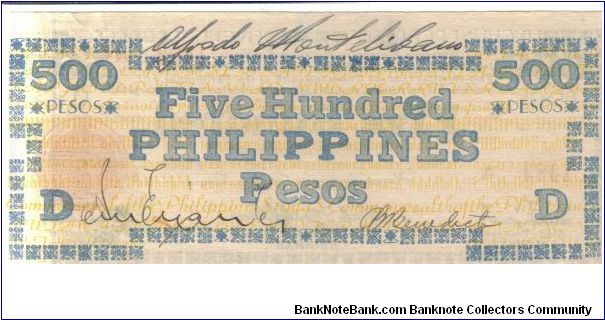 Banknote from Philippines year 1943