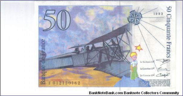 Banknote from France year 1993