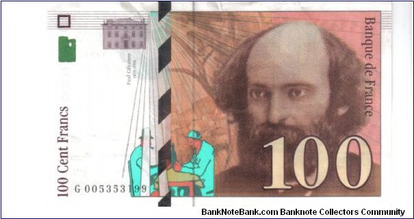 France 1997 100 francs. aUNC. Banknote