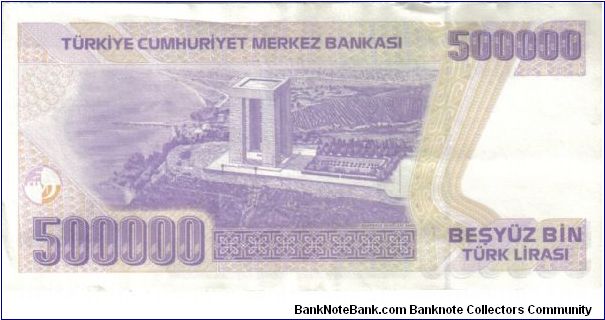 Banknote from Turkey year 1997