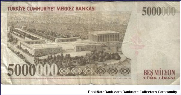 Banknote from Turkey year 1997