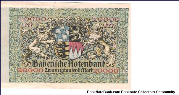 Banknote from Germany year 1923