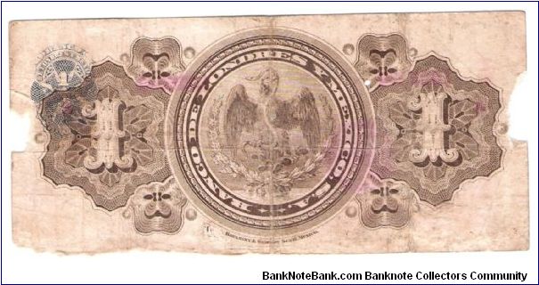 Banknote from Mexico year 1914