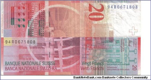 Banknote from Switzerland year 1994