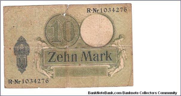 Banknote from Germany year 1906