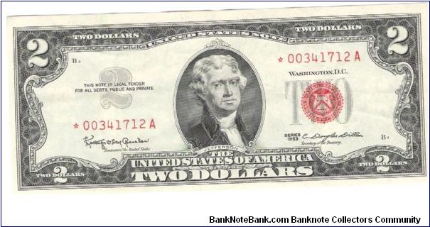 1963 Star USN red seal Signatures Granahan/ Dillon I think its Au+ Banknote