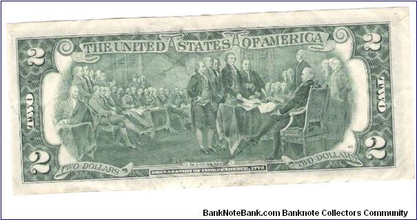 Banknote from USA year 1976