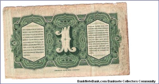 Banknote from Netherlands year 1943